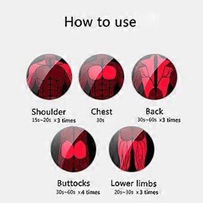 Pistola Masajeadora Muscular Recargable