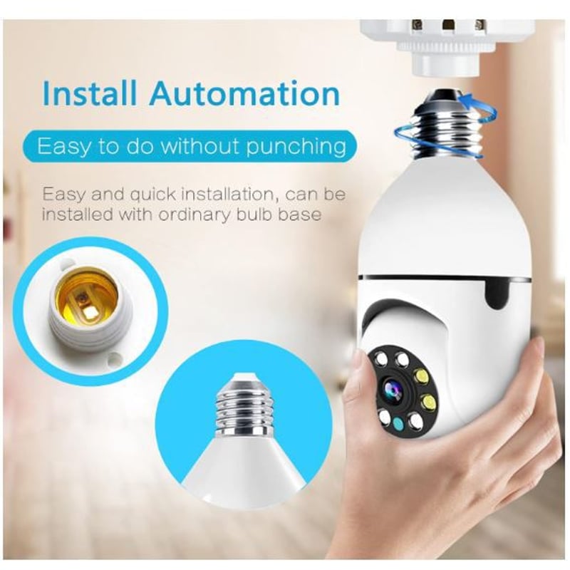 Foco Camara 360° Wifi Full HD