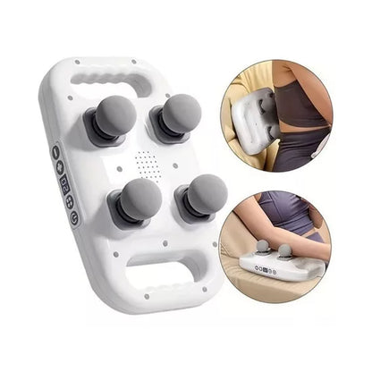 Masajeador Muscular 4 Cabezales Recargable