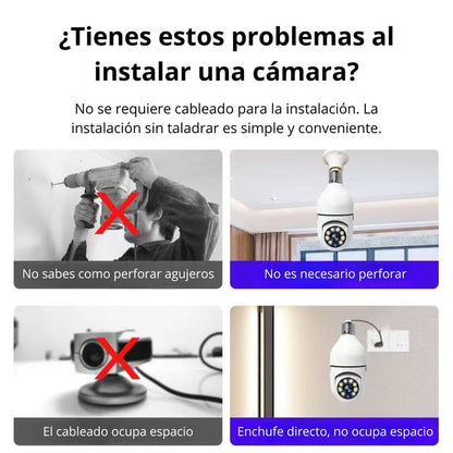 Foco Camara 360° Wifi Full HD