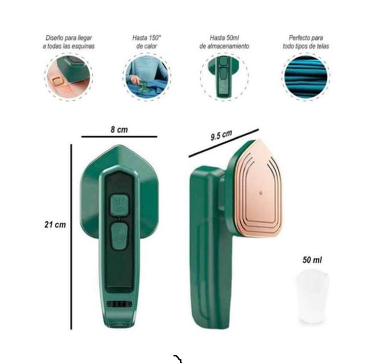 Mini Plancha Vaporizador Portátil para Ropa