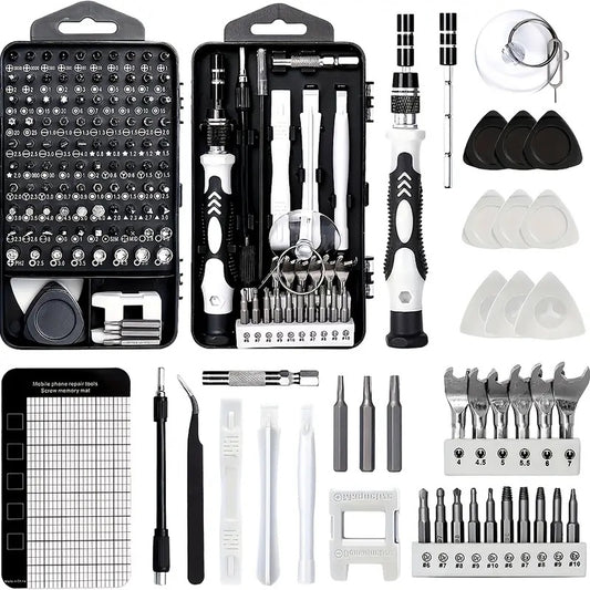 Kit de Destornilladores de Precisión 115 en 1 para Teléfonos Móviles