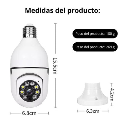 Foco Camara 360° Wifi Full HD
