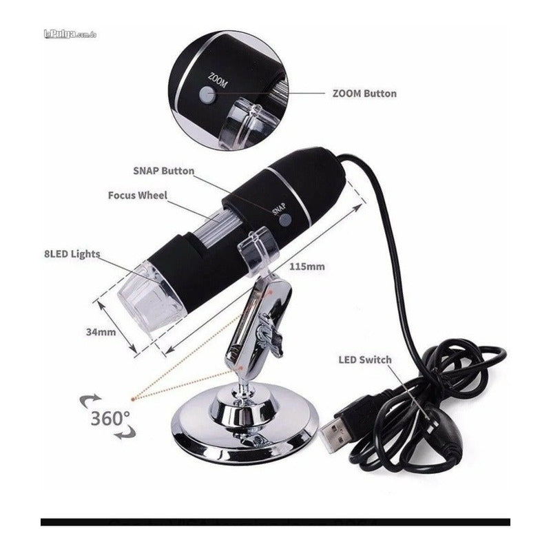 Camara Microscopica Digital Para Laptop y Celular
