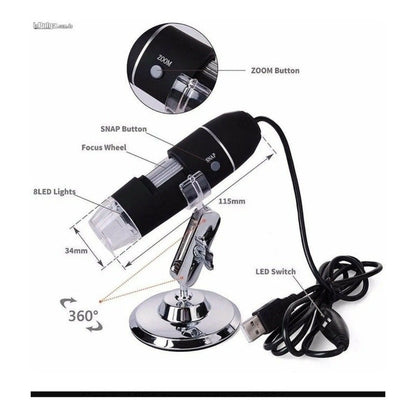 Camara Microscopica Digital Para Laptop y Celular
