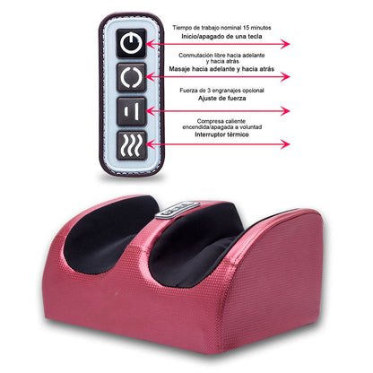 Masajeador Eléctrico para Pies y Piernas con Infrarrojo